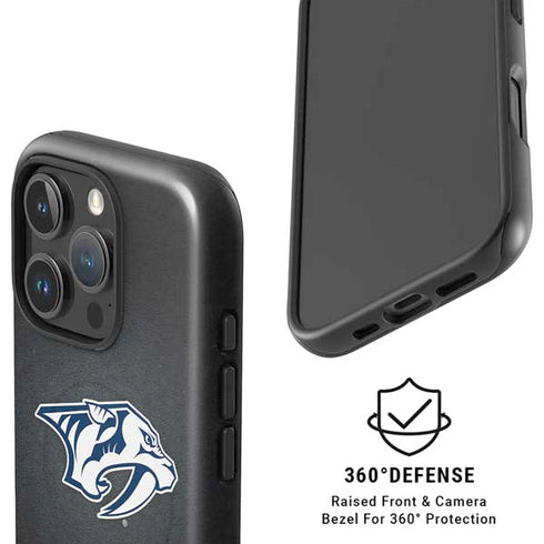 NHL Nashville Predators Black Background iPhone 16 Pro Max Magsafe Impact Case